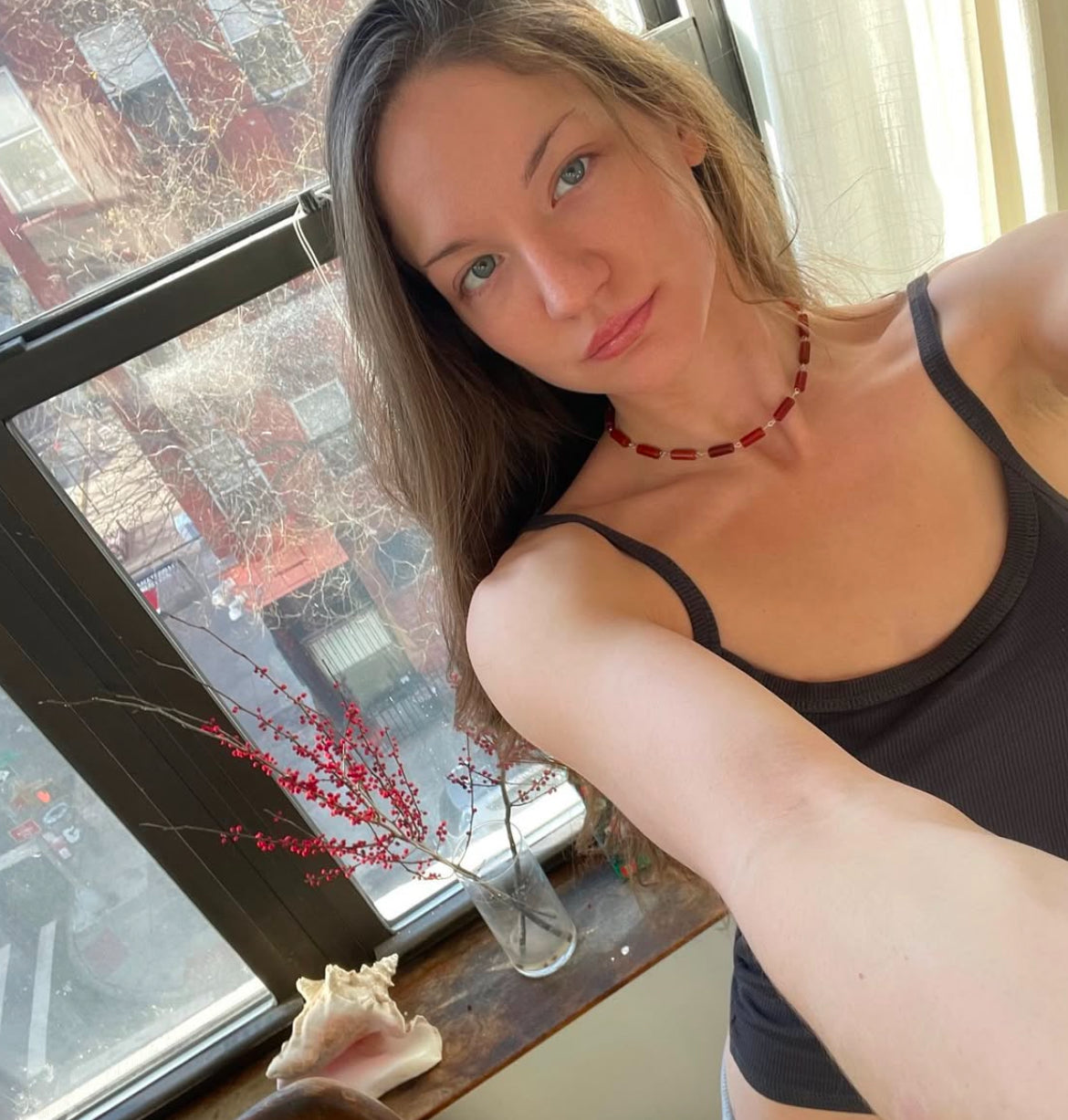 GODDESS Choker - Red Carnelian