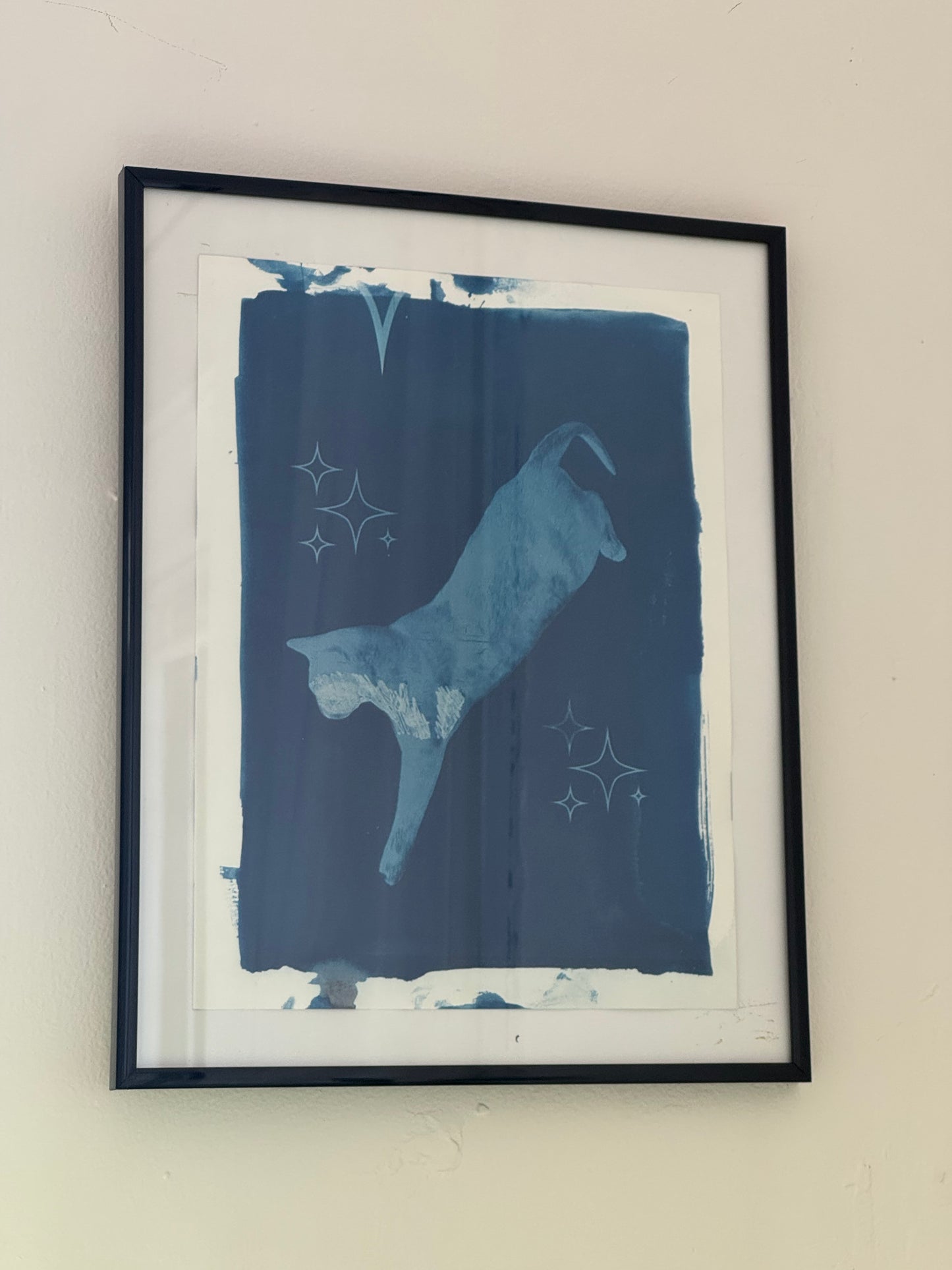 JUMPING JIJI CYANOTYPE