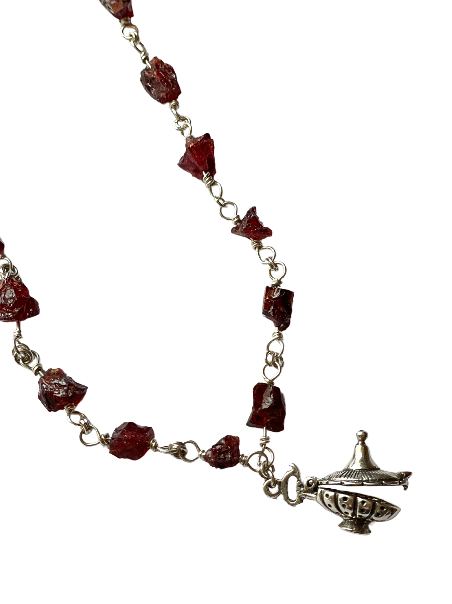 VINTAGE GENIE LAMP - Garnet
