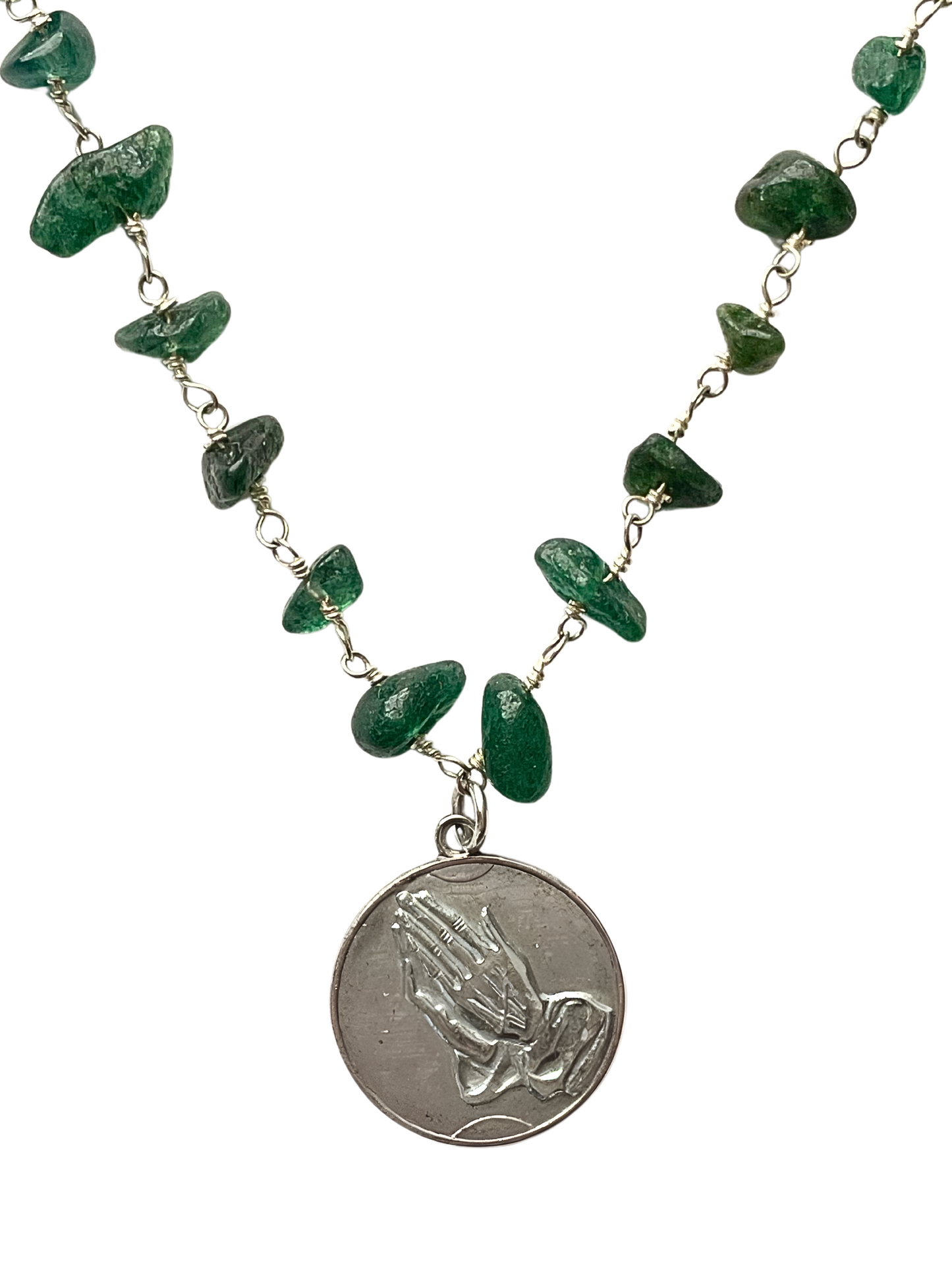 VINTAGE SERENITY PRAYER - Green Aventurine