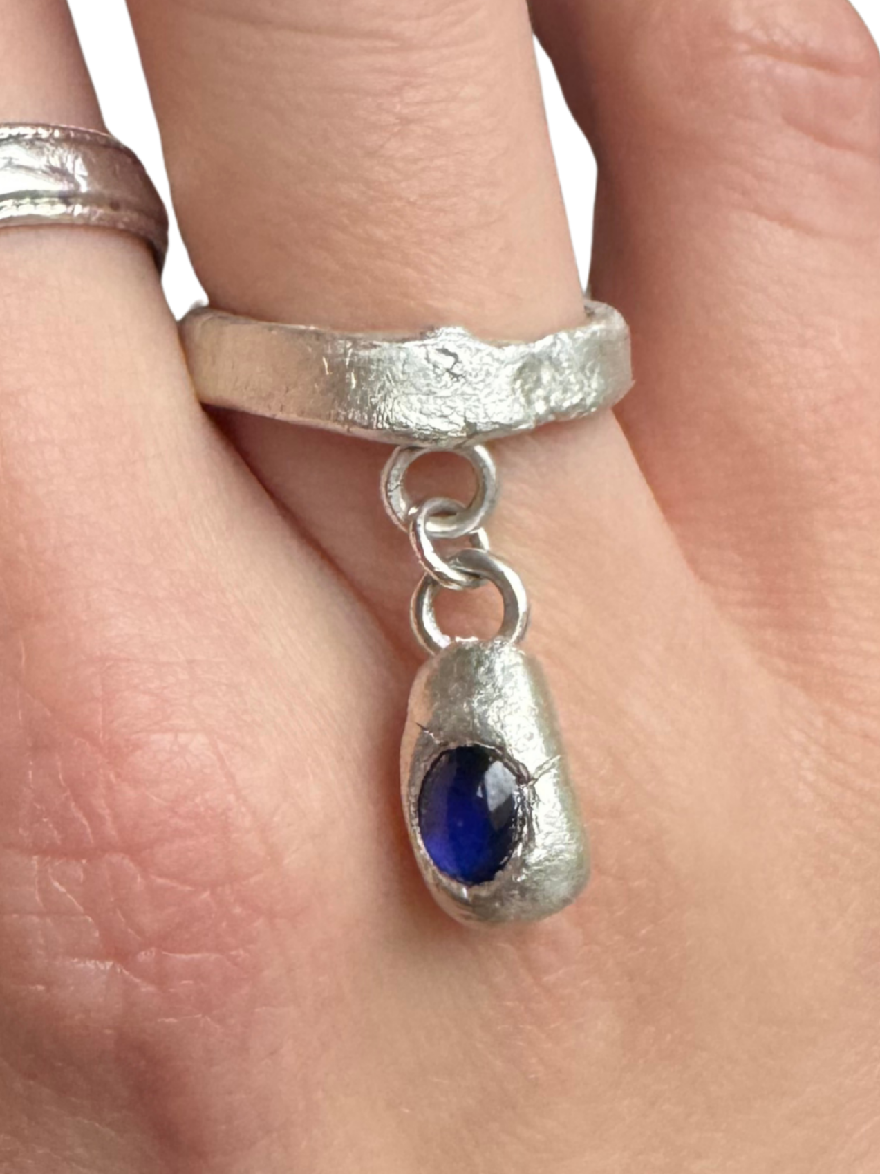 MOLTEN SAPPHIRE DROP RING