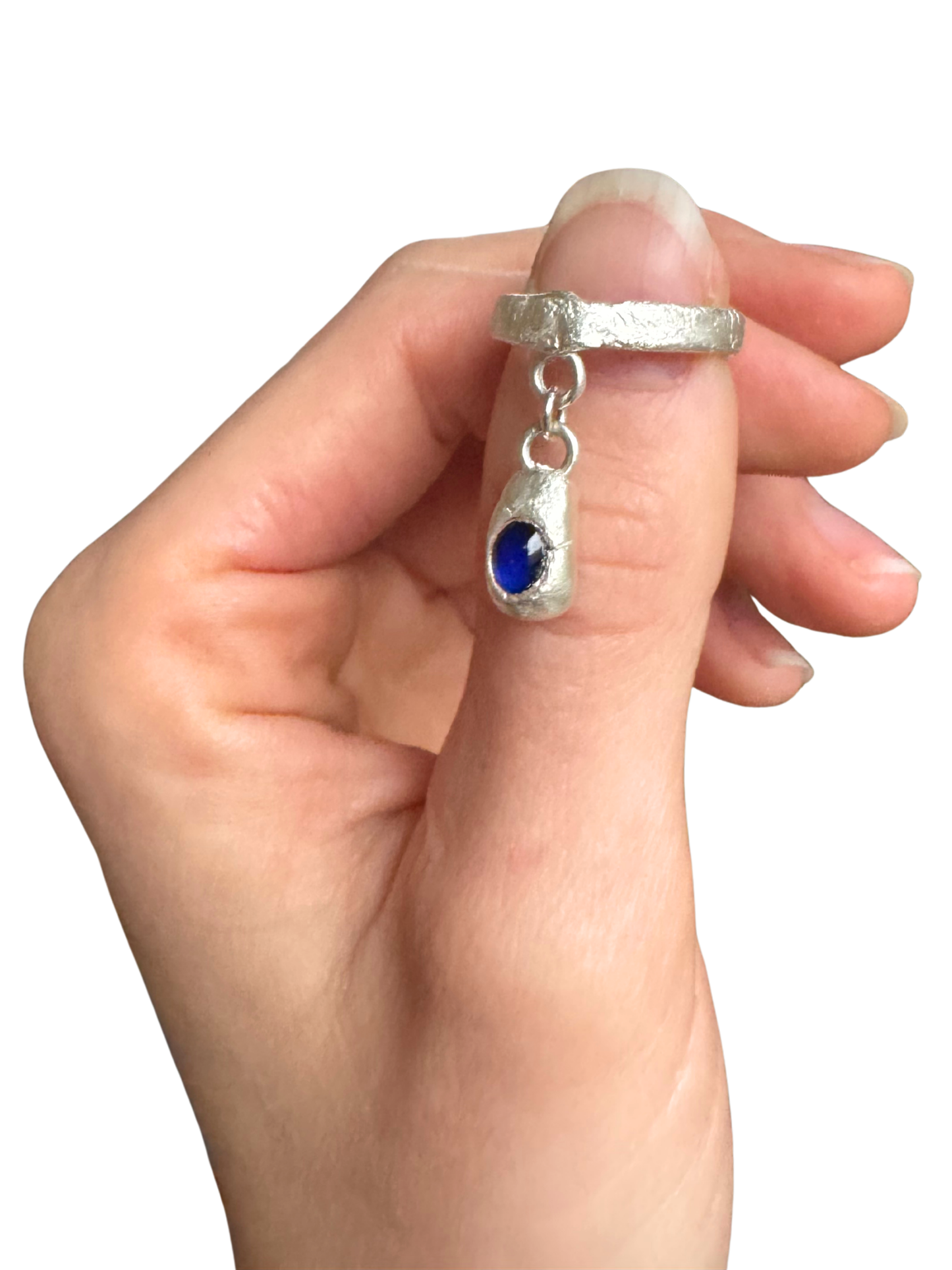 MOLTEN SAPPHIRE DROP RING